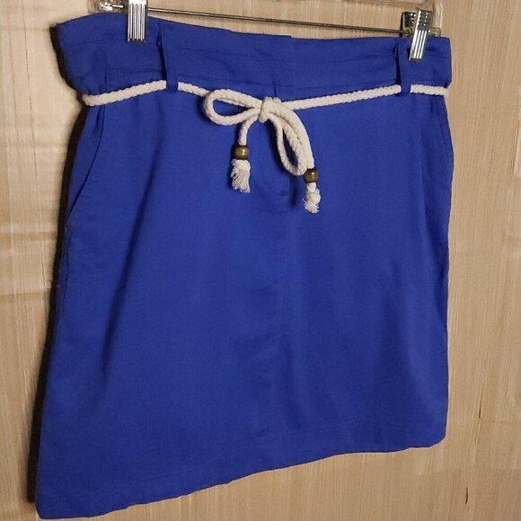 Cambridge Dry Goods Blue Nautical Preppy Mini Skirt 4 - Picture 3 of 6